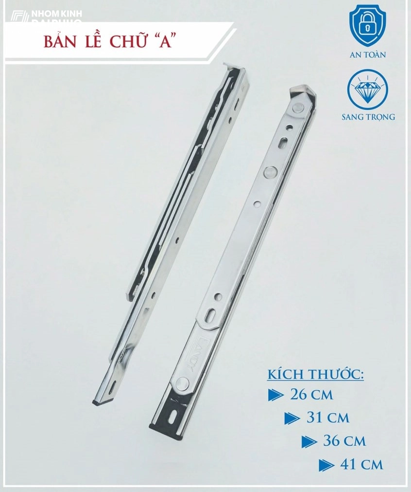 Bản lề chữ A 10 inch (Chuẩn inox 304 dày 3mm cân chỉnh 45 độ và 90 độ)