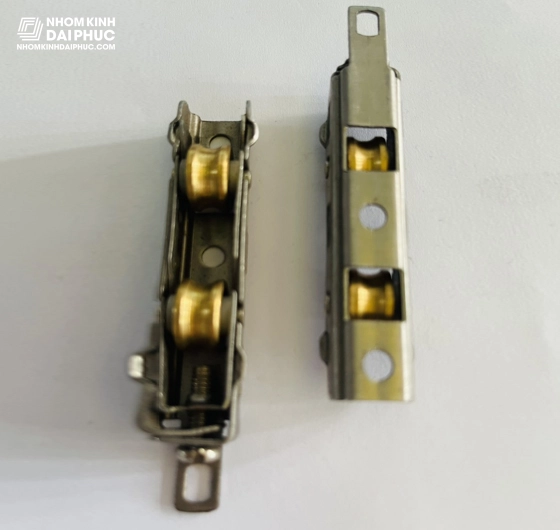 Bánh xe đôi hệ 55 inox bánh đồng (nhập khẩu) - Candy