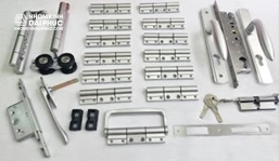 Bộ phụ kiện xếp trượt 4 cánh Janus (cánh dùng 3 lề/cánh) dùng cho xingfa hệ 63 mã XT4C