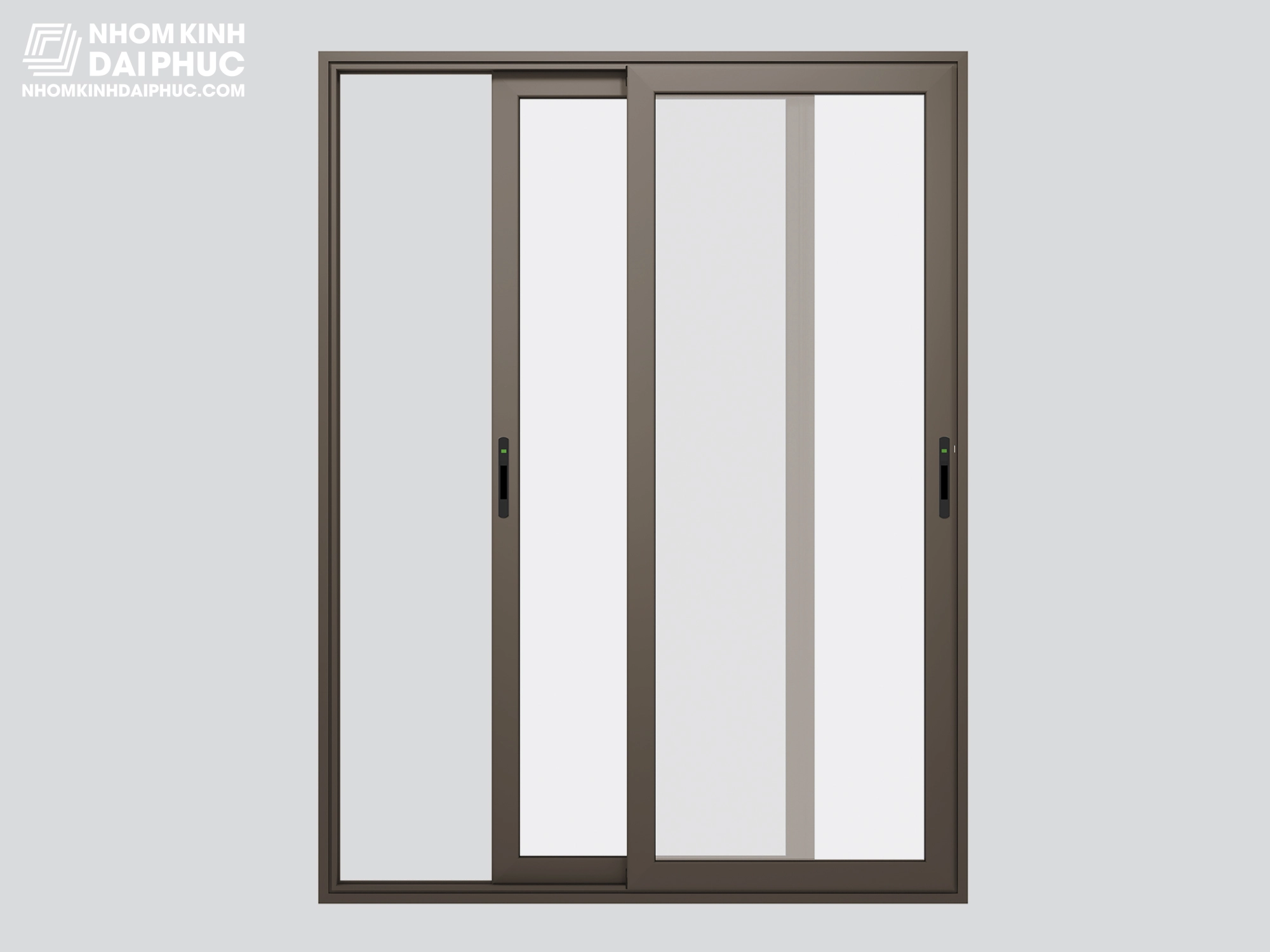 Cửa đi trượt Topal Slima màu cà phê