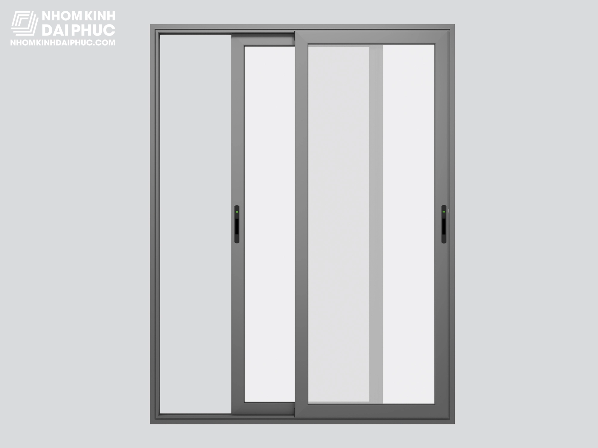 Cửa đi trượt Topal Slima màu ghi