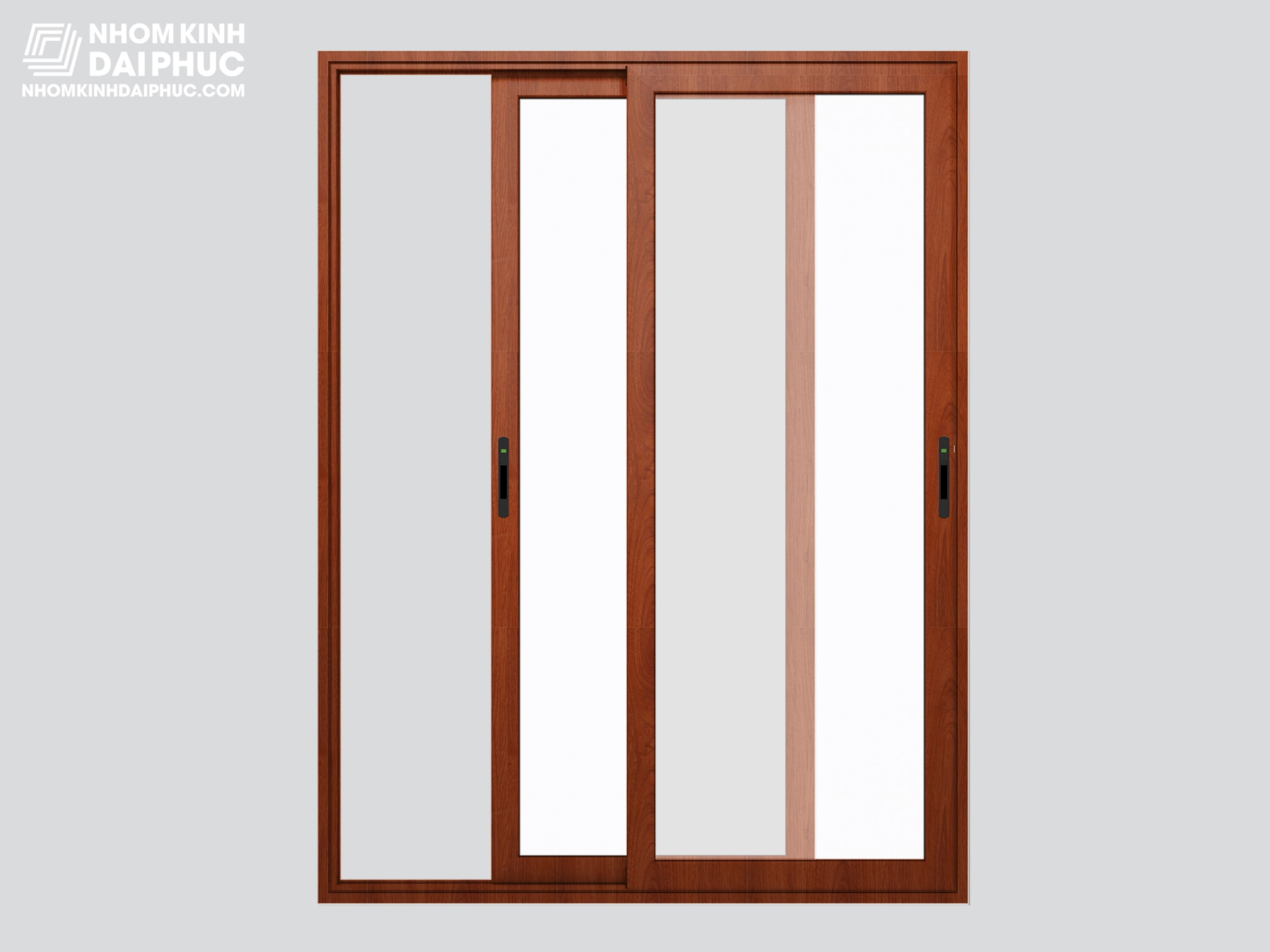 Cửa đi trượt Topal Slima màu vân gỗ