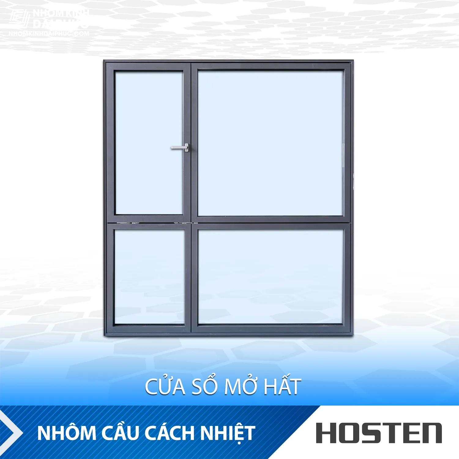 Cửa Nhôm Cầu Cách Nhiệt HOSTEN