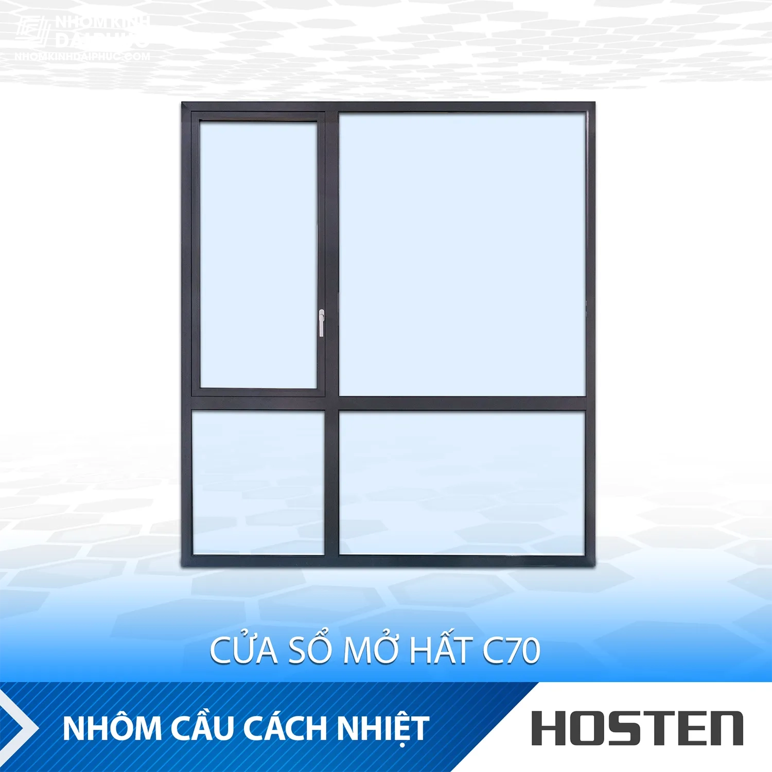 Cửa Nhôm Cầu Cách Nhiệt HOSTEN