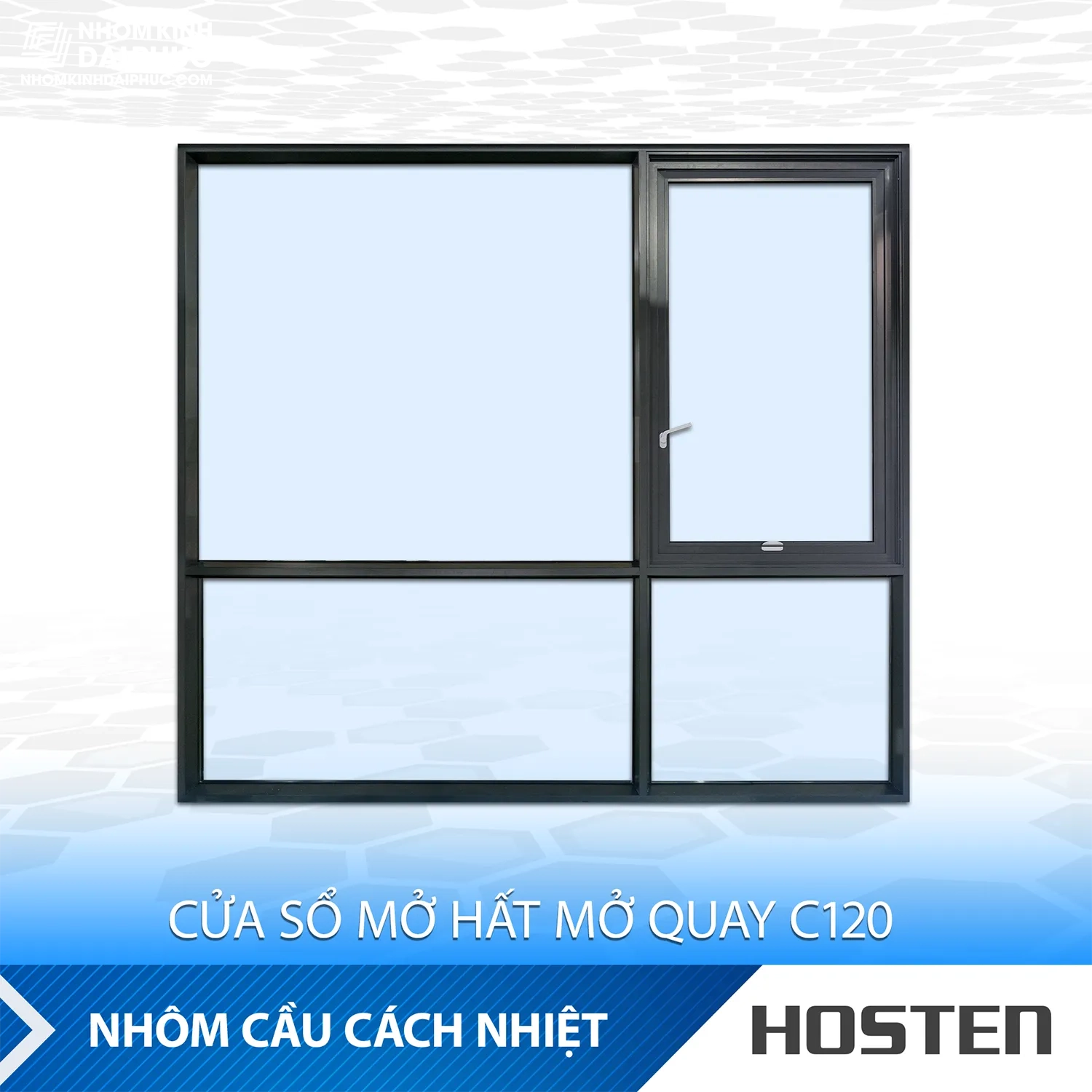 Cửa Nhôm Cầu Cách Nhiệt HOSTEN