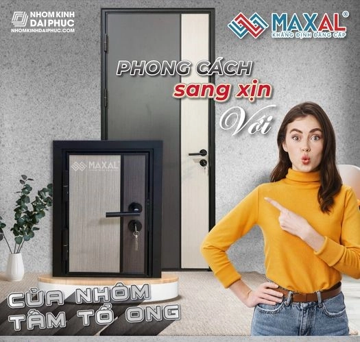 Cửa Nhôm Tấm Tổ Ong Maxal