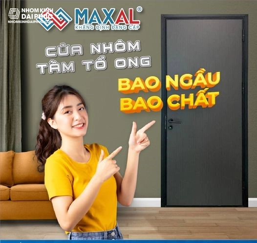 Cửa Nhôm Tấm Tổ Ong Maxal