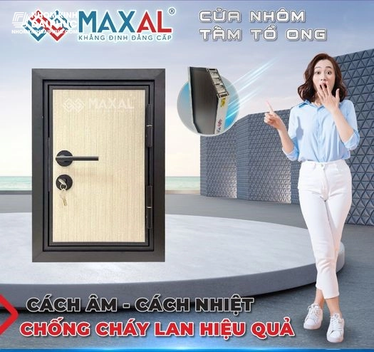 Cửa Nhôm Tấm Tổ Ong Maxal