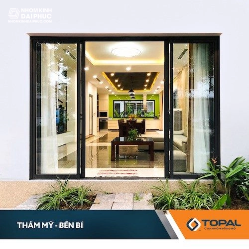 Cửa nhôm topal mở lùa