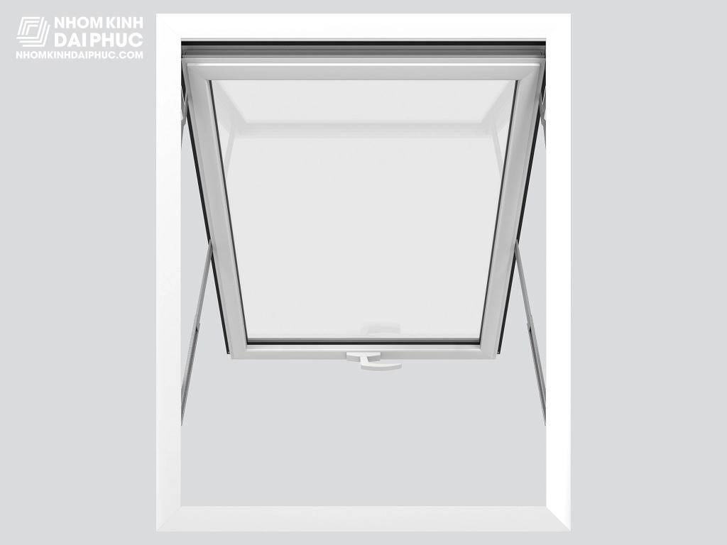 Cửa sổ mở hất Topal Slima màu trắng