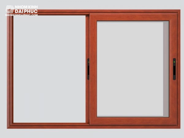 Cửa sổ trượt Topal Slima vân gỗ