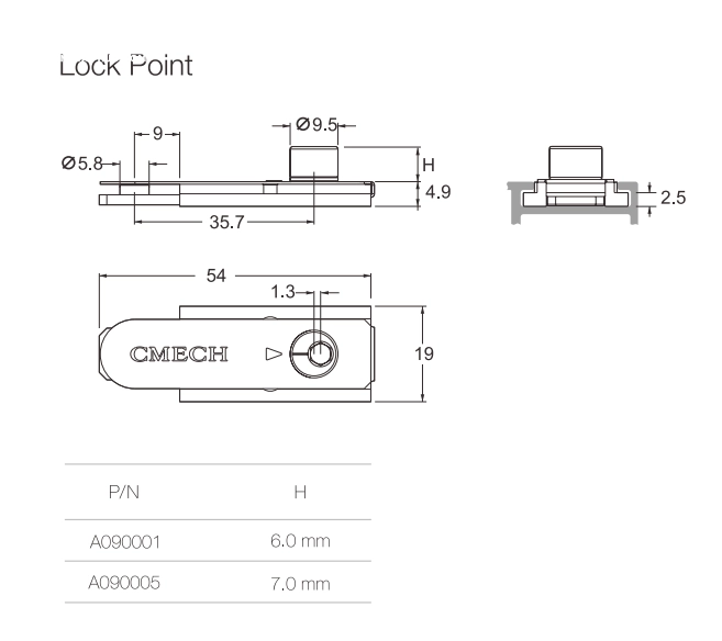 Đầu khóa biên cao 7mm Cmech A090005