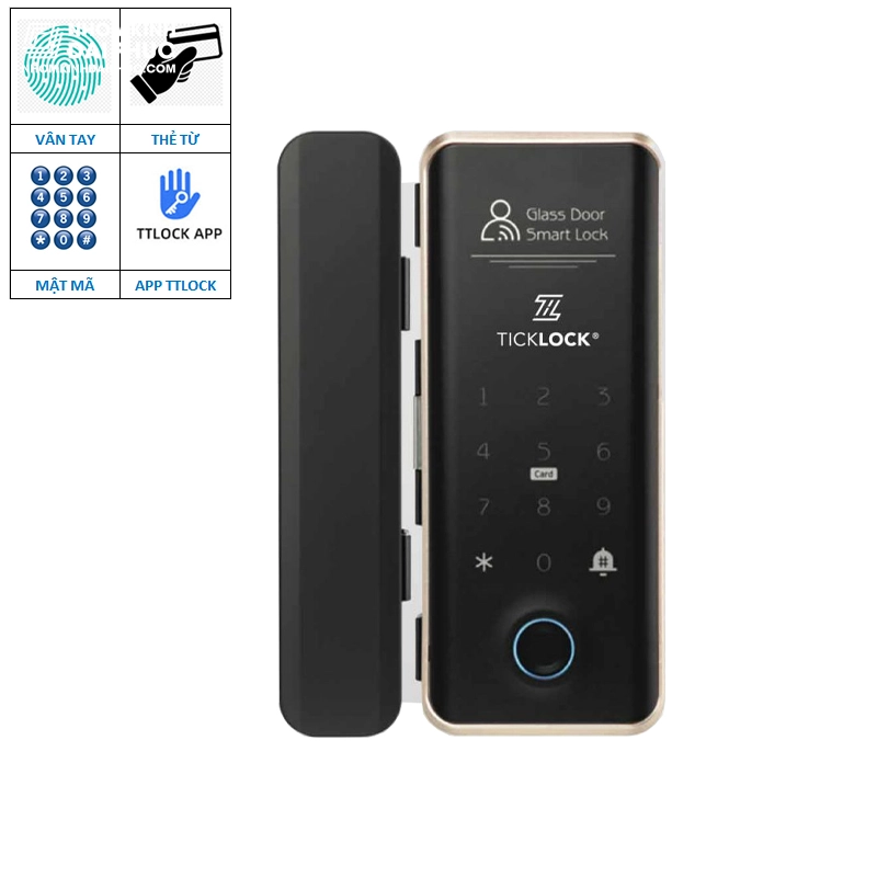 Khóa cửa kính Ticklock SL08