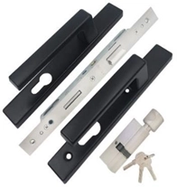 Khóa tay gạt Janus đen công nghệ sơn metalic, đúc ép liền tay mã KH-XV