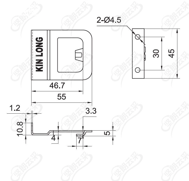 Miệng khóa sò KINLONG Y05-13A chất liệu inox