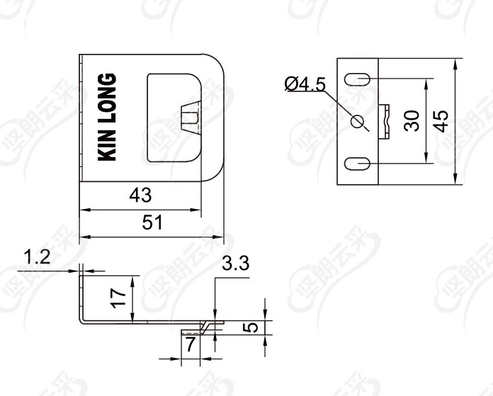 Miệng khóa sò KINLONG Y05-18A chất liệu inox