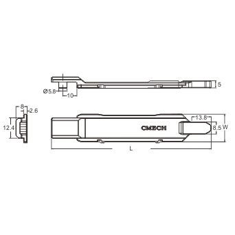 Phụ kiện Cmech. Đầu biên chốt cánh phụ rời D1