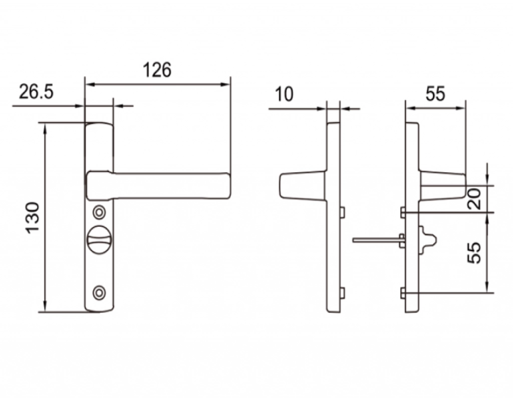 Phụ kiện Kinlong. Tay nắm MZS422A-0