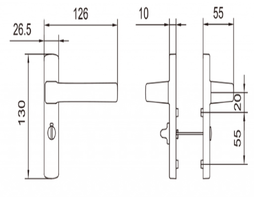 Phụ kiện Kinlong. Tay nắm MZS552A-0