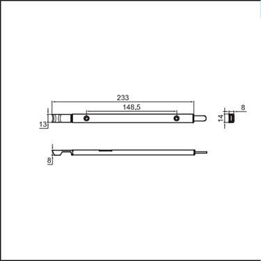 Thanh chốt phụ KINLONG SCX220B chất liệu hợp kim nhôm